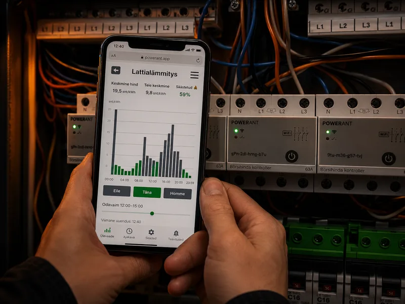 Elektri börsihinda jälgiv seade