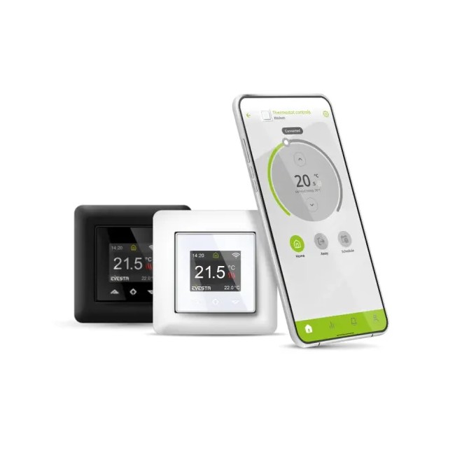 Nutikas WiFi termostaat Evesta C – adaptiivne õppimisvõime + elektri börsihinna jälgimine