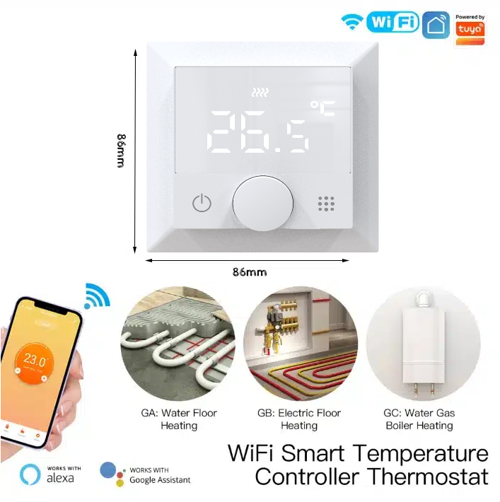 wifi termostaat HL-07 põrandakütte küttele jahutusele smart